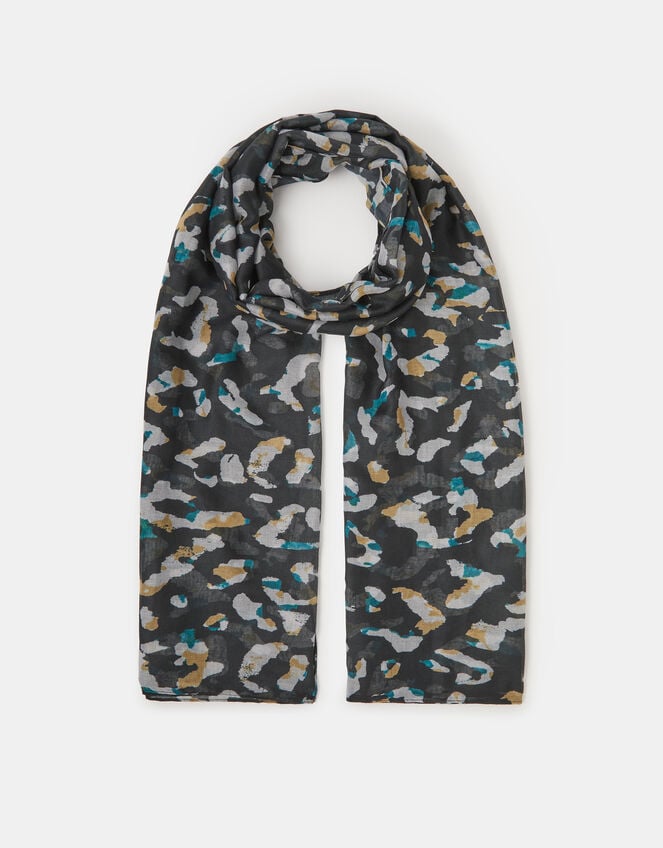 Lightweight Animal Print Scarf, , large