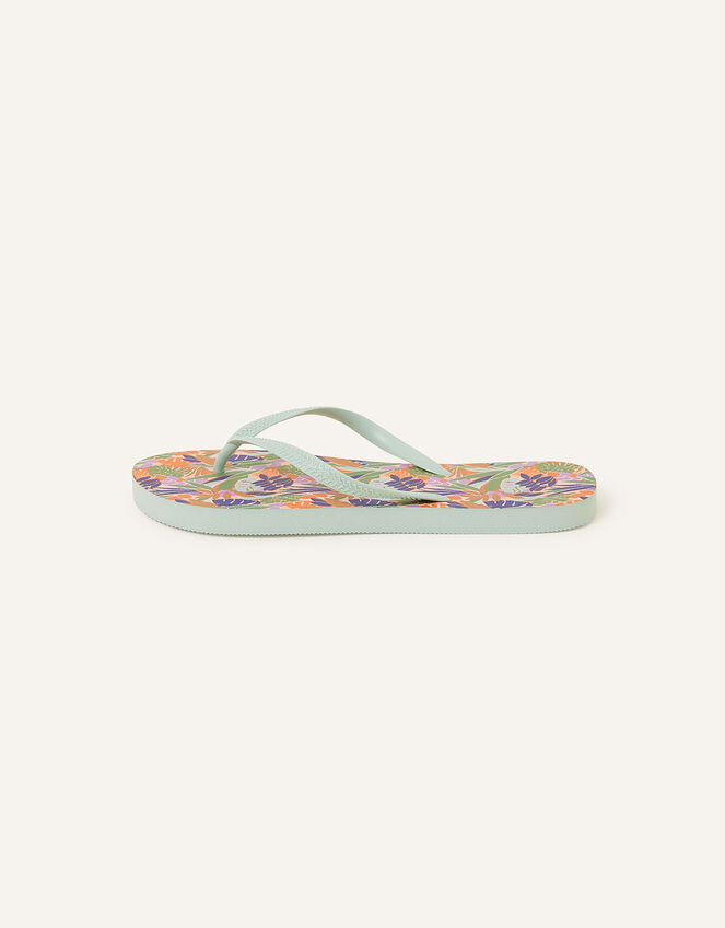 Palm Print Flip Flops, Multi (BRIGHTS-MULTI), large