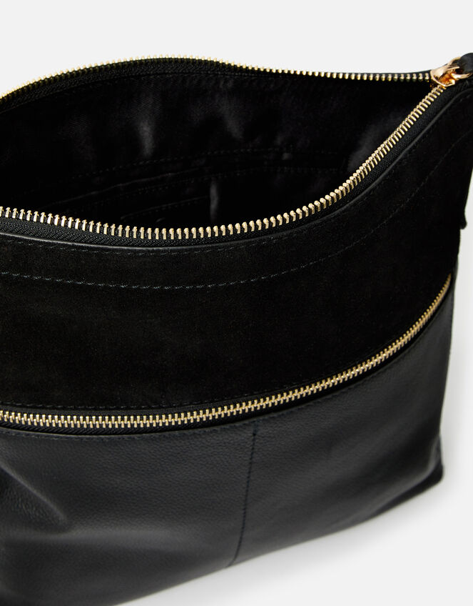 Large Leather Messenger Bag, , large