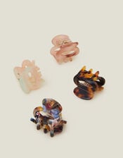 Mini Oval Resin Claw Clips 4 Pack, , large