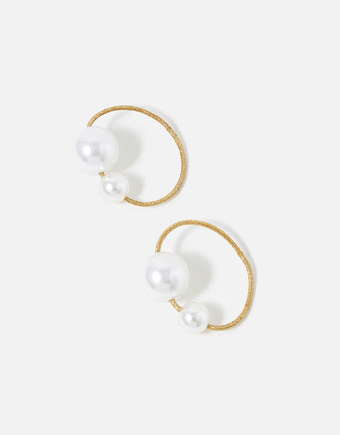 Pearl Detail Hairband Twin Pack , , large