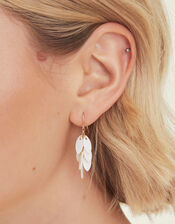 Leaf Drop Earrings, , large
