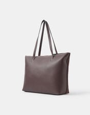 Rachel Zip Front Laptop Tote Bag, Brown (CHOCOLATE), large