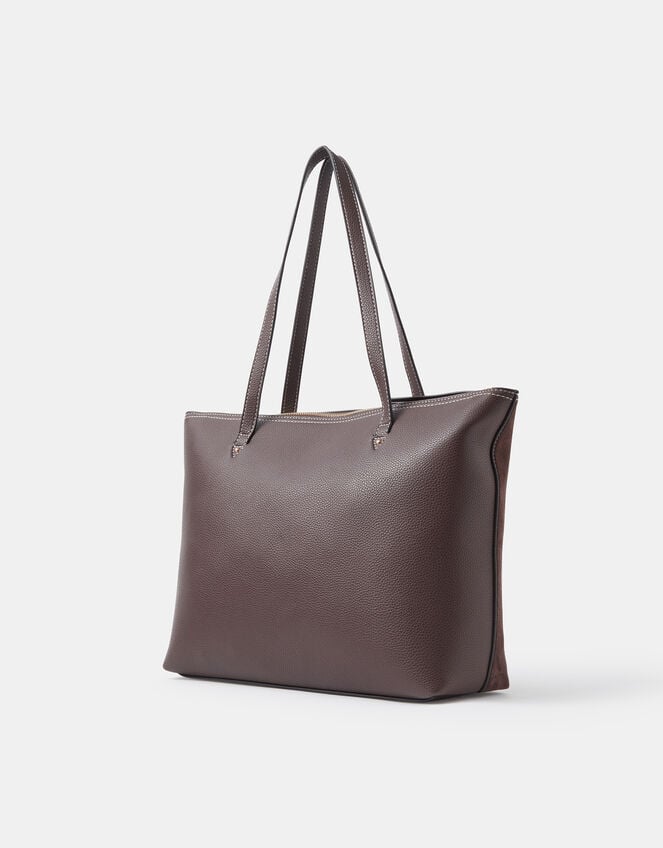 Rachel Zip Front Laptop Tote Bag, Brown (CHOCOLATE), large