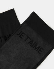 Je T'aime Sheer Socks, , large
