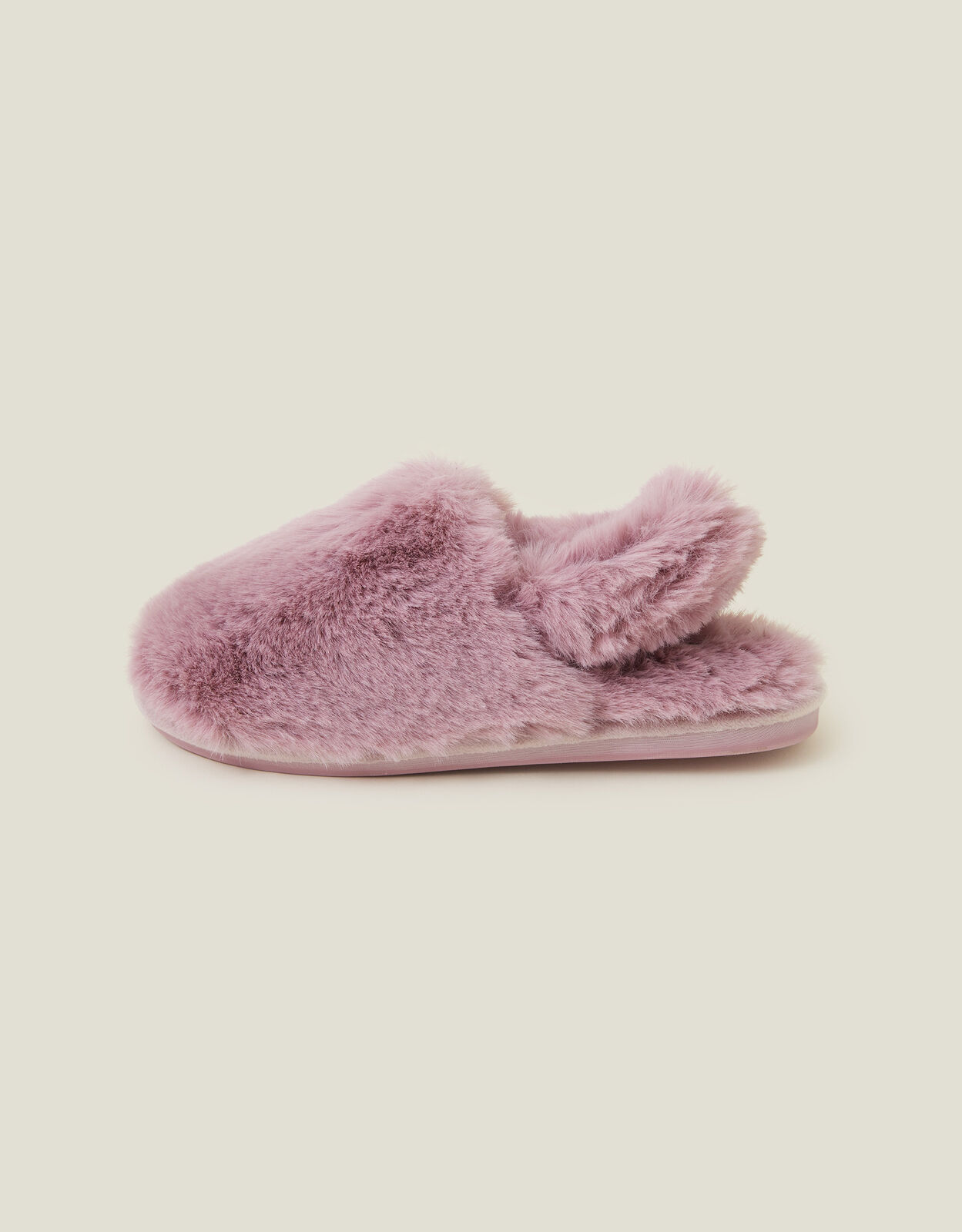 Faux Fur Slingback Slippers Purple Slippers Accessorize UK