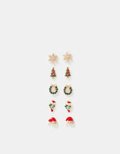 5-Pack Christmas Stud Earrings, , large