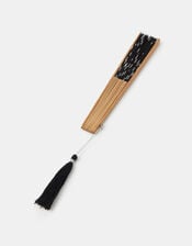 Polka Dot Print Foldable Fan, , large