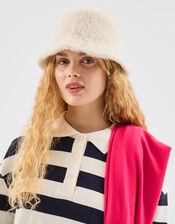 Fluffy Bucket Hat, Natural (NATURAL), large