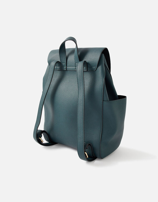 Drawstring Twist-Lock Backpack, Teal (TEAL), large