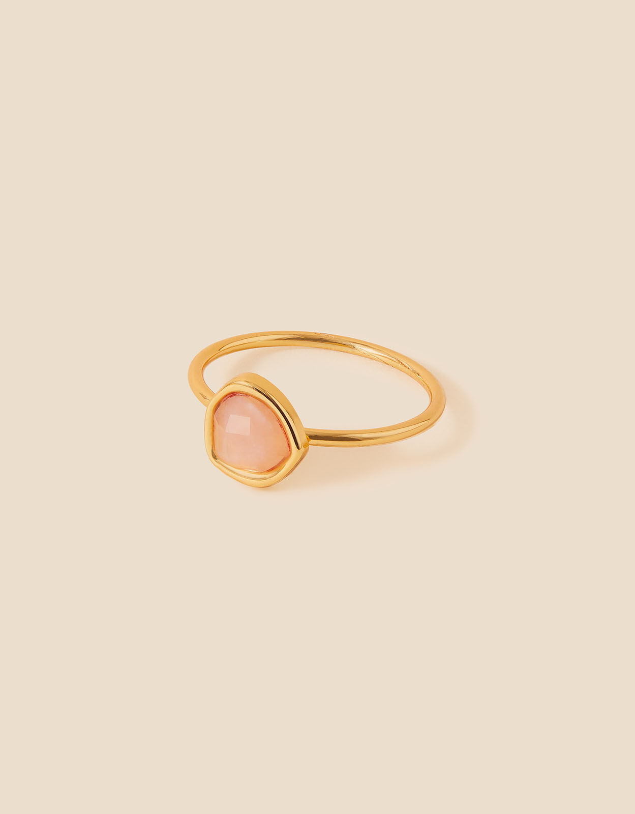 Accessorize rose top gold ring