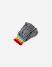 Rainbow Stripe Capped Gloves, , large