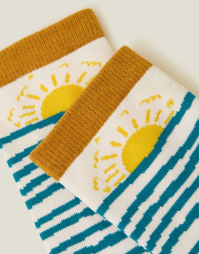 Sunrise Print Socks, , large