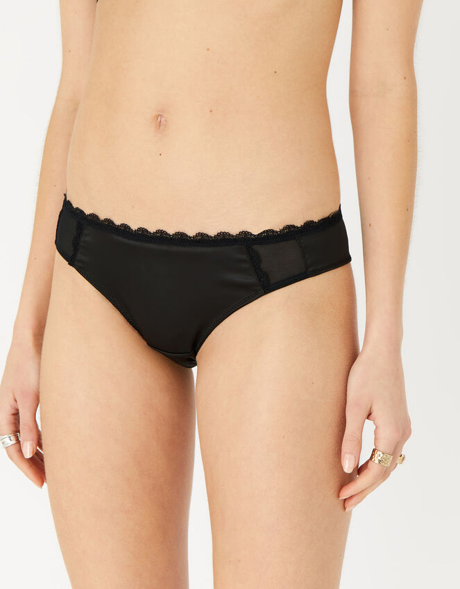 Satin Briefs, Black (BLACK), large