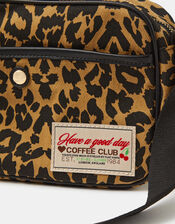 Canvas Crossbody Bag, Leopard (LEOPARD), large