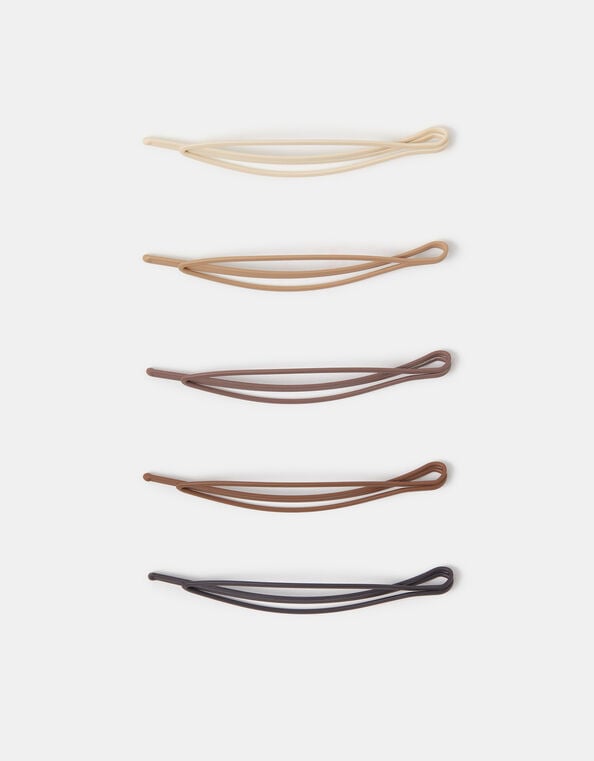 5-Pack Oval Hair Slides, , large