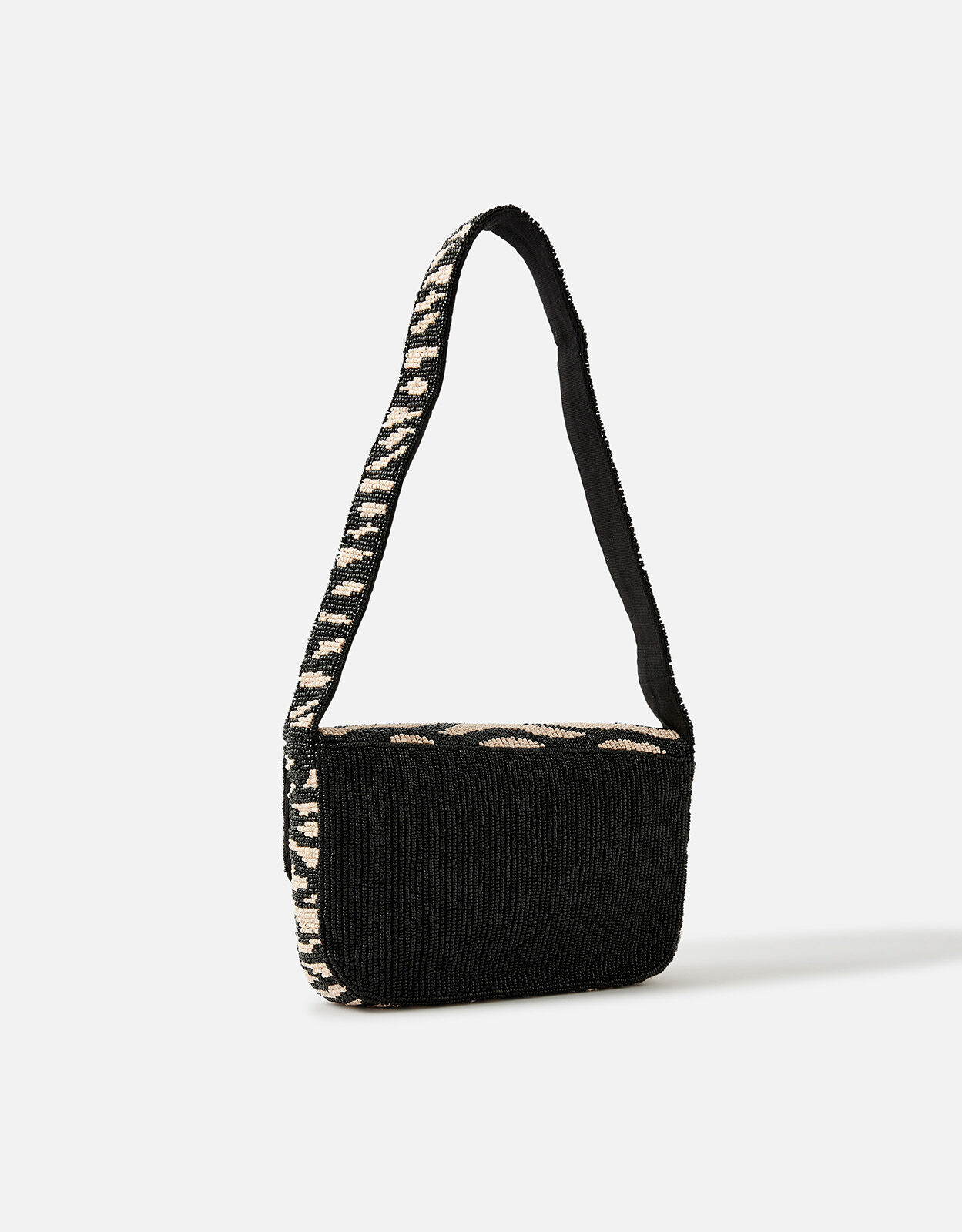 Zebra Beaded Shoulder Bag Clutch bags Accessorize UK