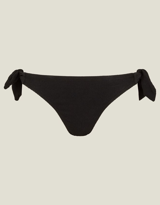 Bunny Side Tie Bikini Bottoms, Black (BLACK), large