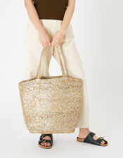 Sarah Leopard Tote Bag, , large