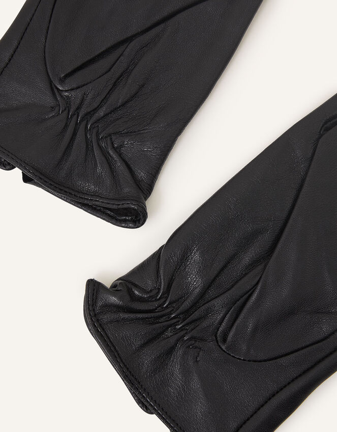 Classic Leather Gloves, Black (BLACK), large