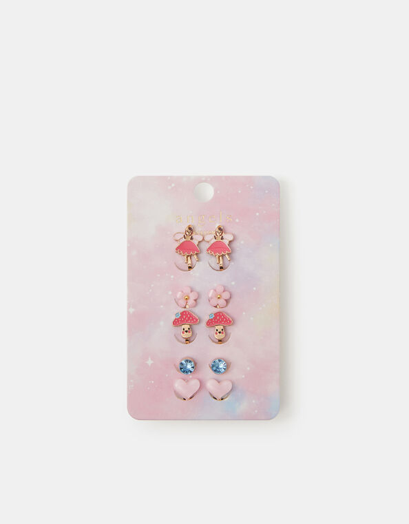 5-Pack Girls Fairy Clip-On Earrings, , large