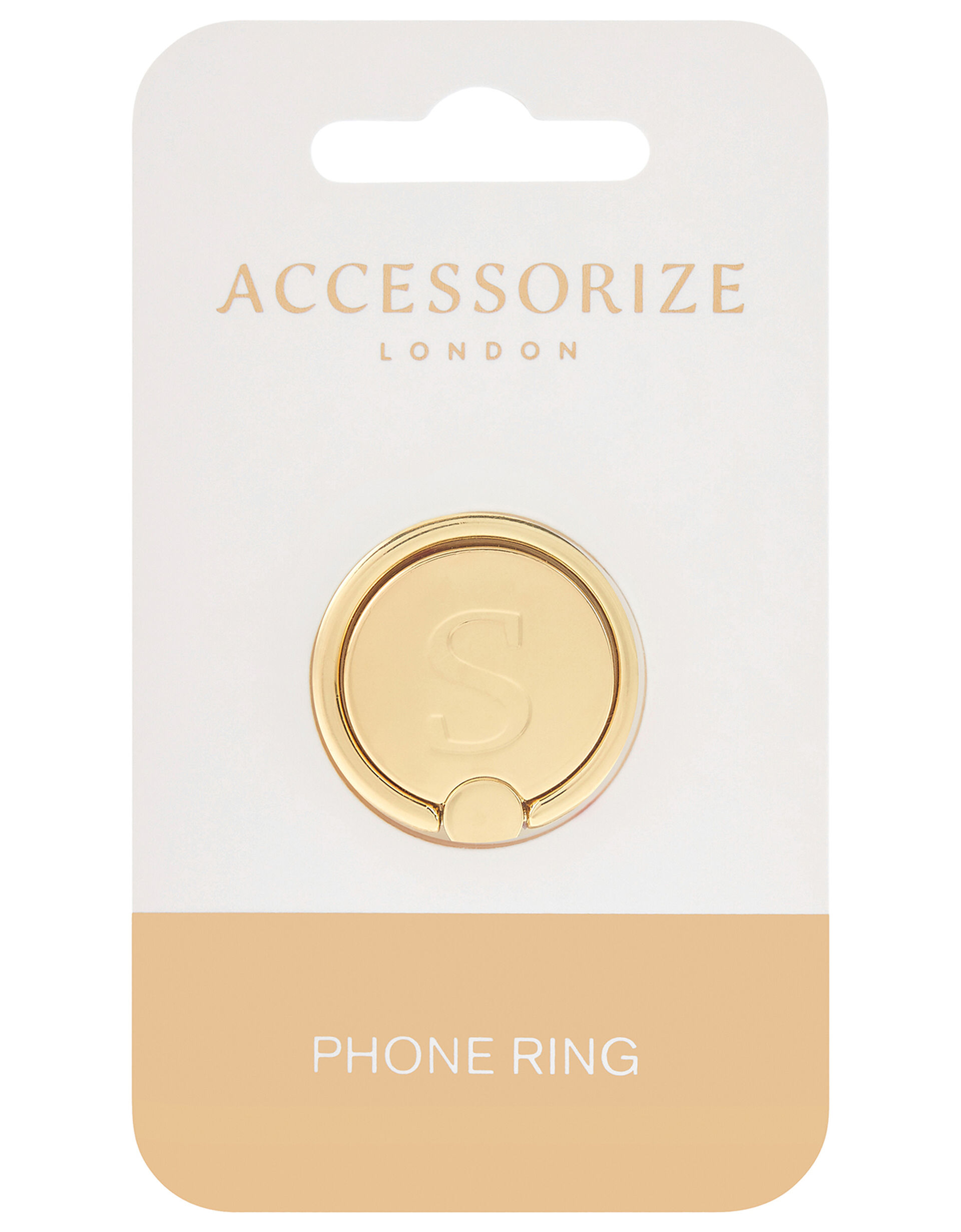 Metallic Initial Phone Ring - S, , large