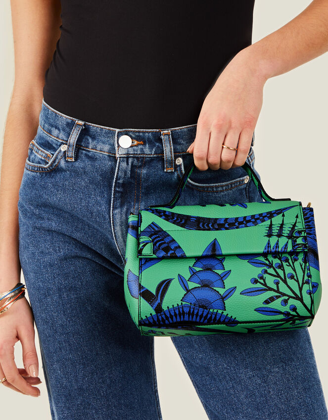 Print Top-Handle Cross-Body Bag, , large