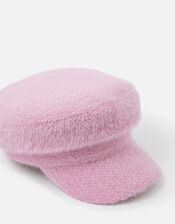 Fluffy Sparkle Baker Boy Hat, Pink (PINK), large