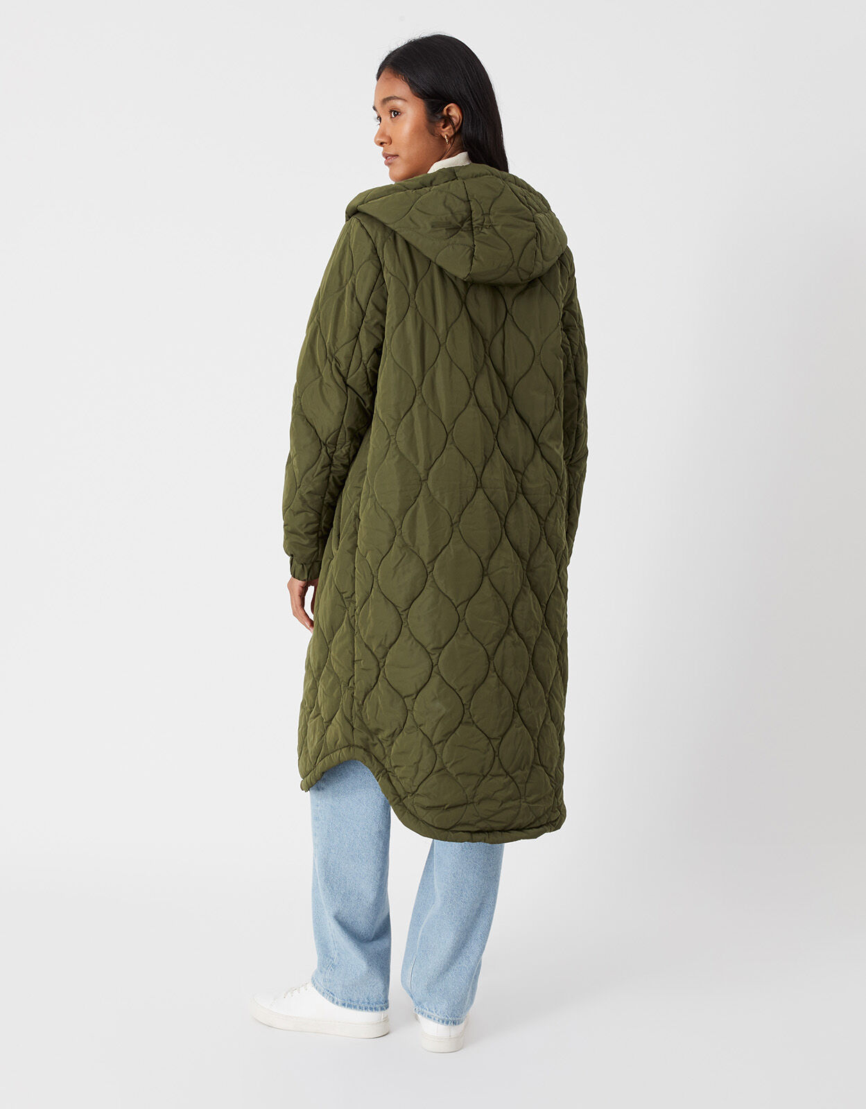 Diamond quilted coat on sale