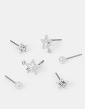 3-Pack Shooting Star Stud Earrings, , large