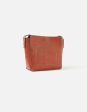 Twist Lock Cross-Body Bag, Orange (ORANGE), large