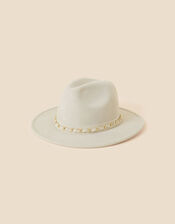 Chain Detail Fedora Hat, , large