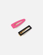 Matte Hair Clips Set of Two, , large