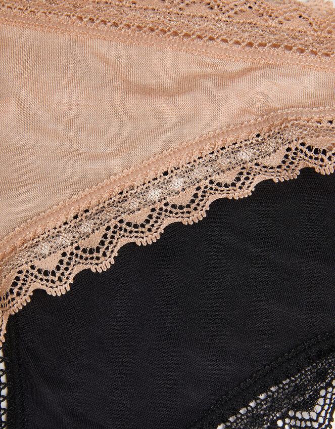 2-Pack Lace-Trim Thongs, Multi (ASSORTED), large