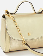 Eleanor Top Handle Bag, Gold (GOLD), large