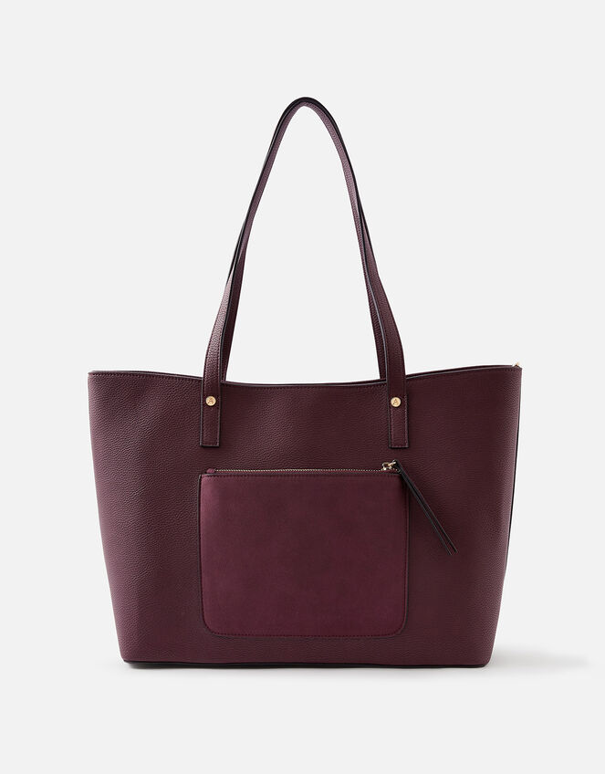 Eleanor Tote Bag, Red (BURGUNDY), large