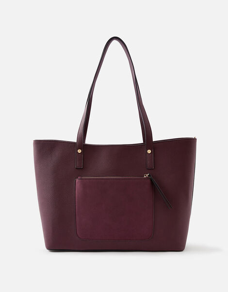 Eleanor Tote Bag Red, Red (BURGUNDY), large