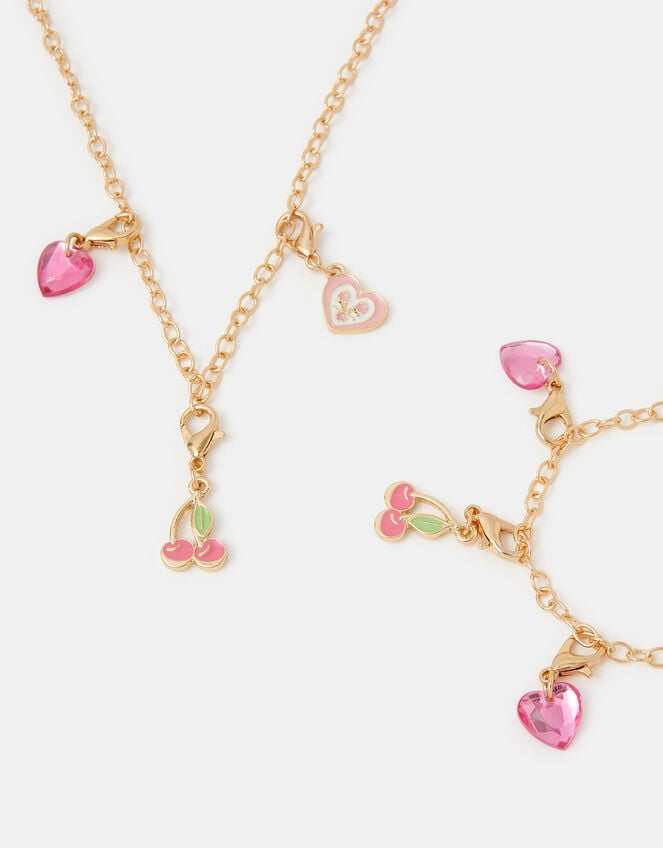 Girls Make-Your-Own Charm Jewellery Set, , large