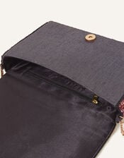 Floral Embellished Clutch, , large