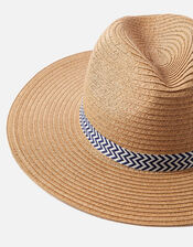 Erica Braid Trim Fedora Hat, , large
