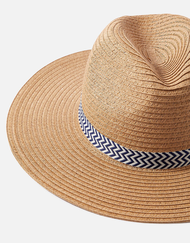 Erica Braid Trim Fedora Hat, , large