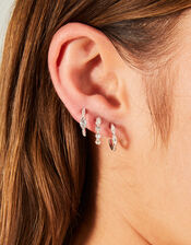 6-Pack Crystal Hoop and Stud Earrings, , large