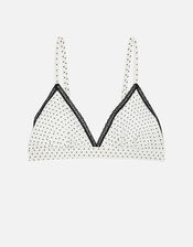 Polka Dot Bralet, Cream (CREAM), large