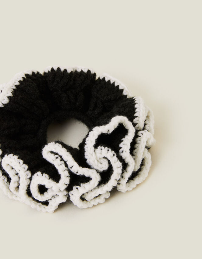 Oversized Knit Hair Scrunchie, , large