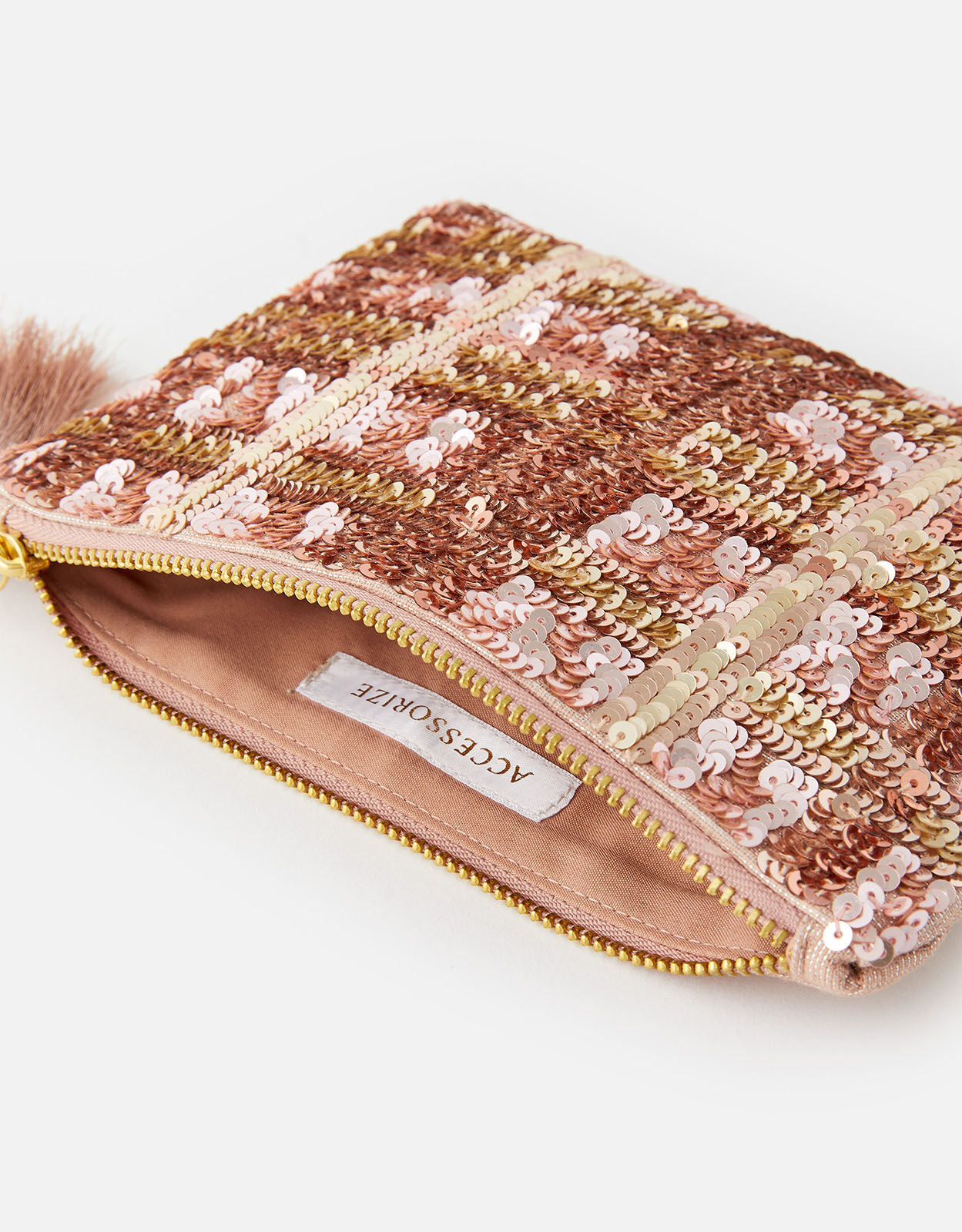 Sequin discount pouch bag