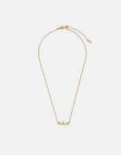 Girls 14ct Gold-Plated Barakah Arabic Pendant Necklace, , large
