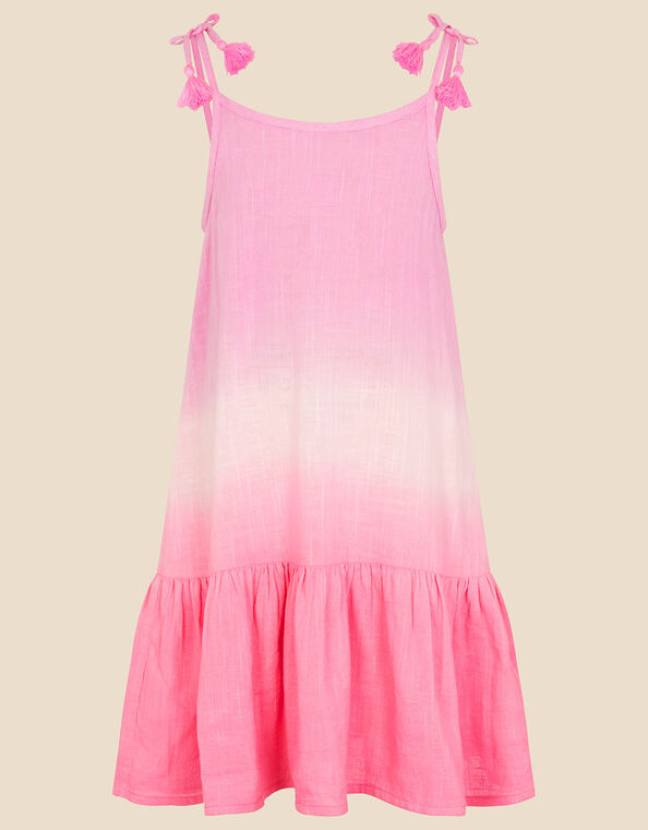 Ombre Tiered Hem Dress Pink, Pink (PINK), large