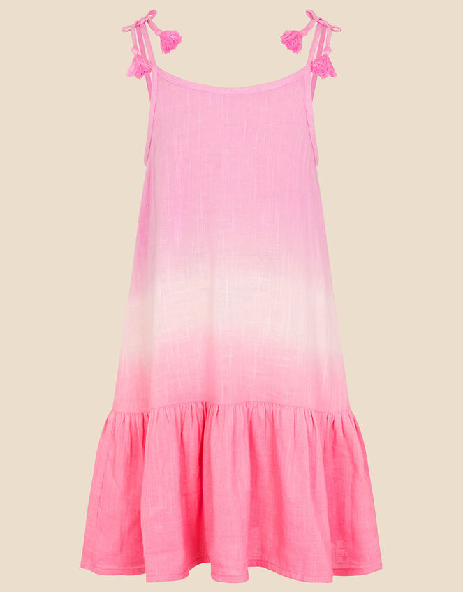 Girls Ombre Tiered Hem Dress, Pink (PINK), large