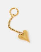 Stainless Steel Heart Bag Charm, , large