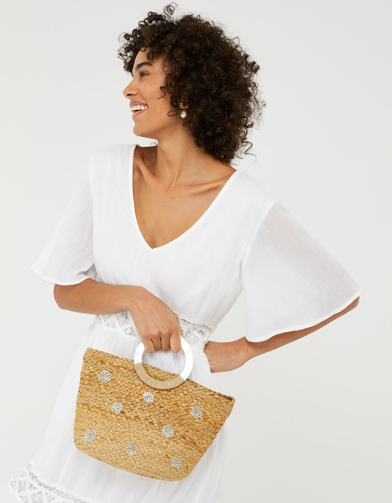 Diamant Woven Mini Shopper Bag